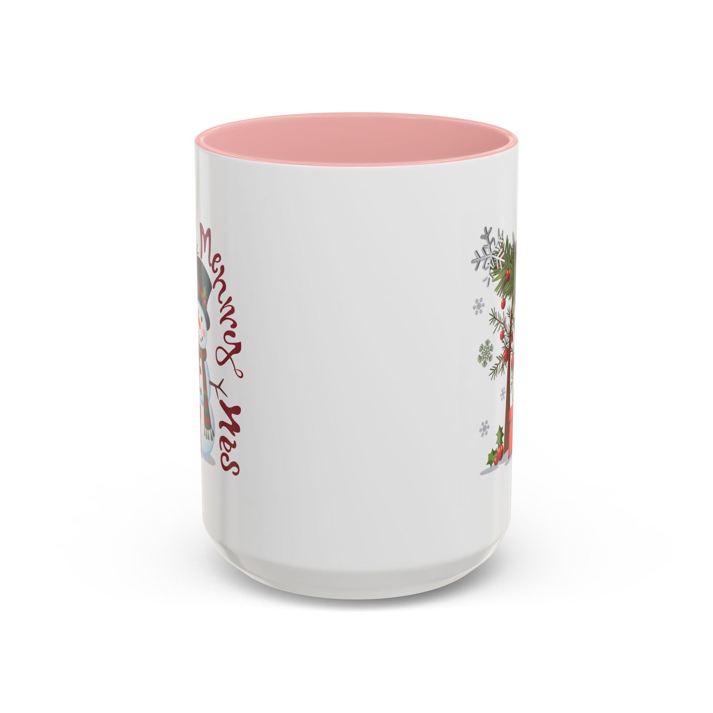 Christmas Mug - Merry Xmas Snowman Tree Present