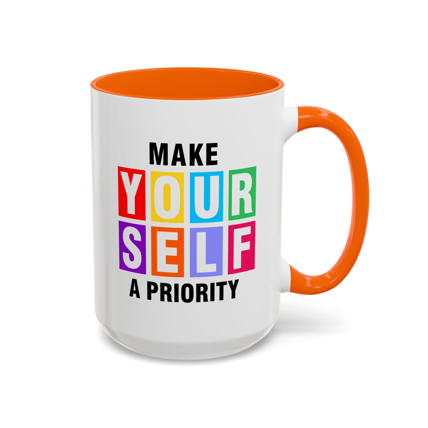 Wellness Mug - Make Yourself a Priority Colored Blocks