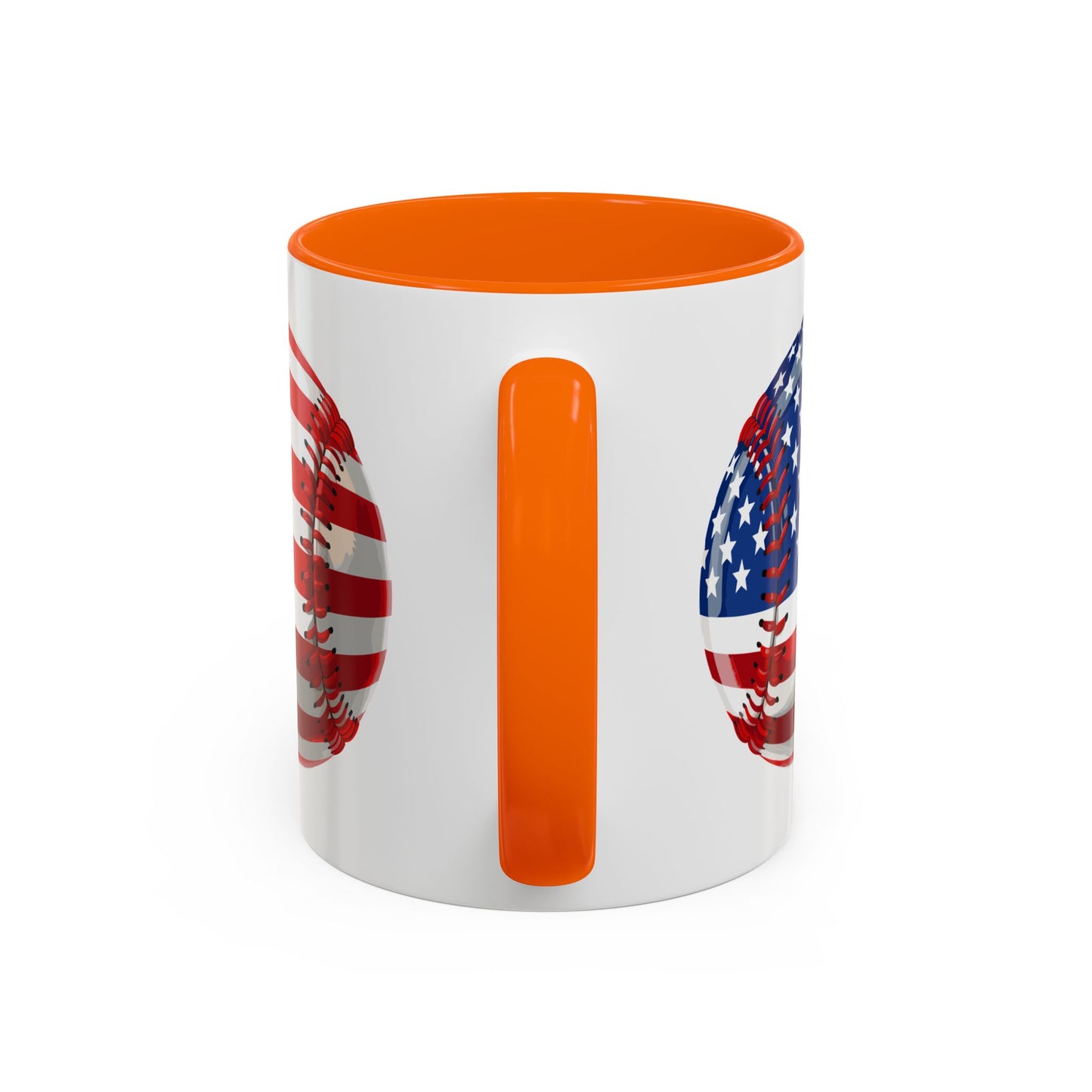 4th of July Mug - Baseball American Flag