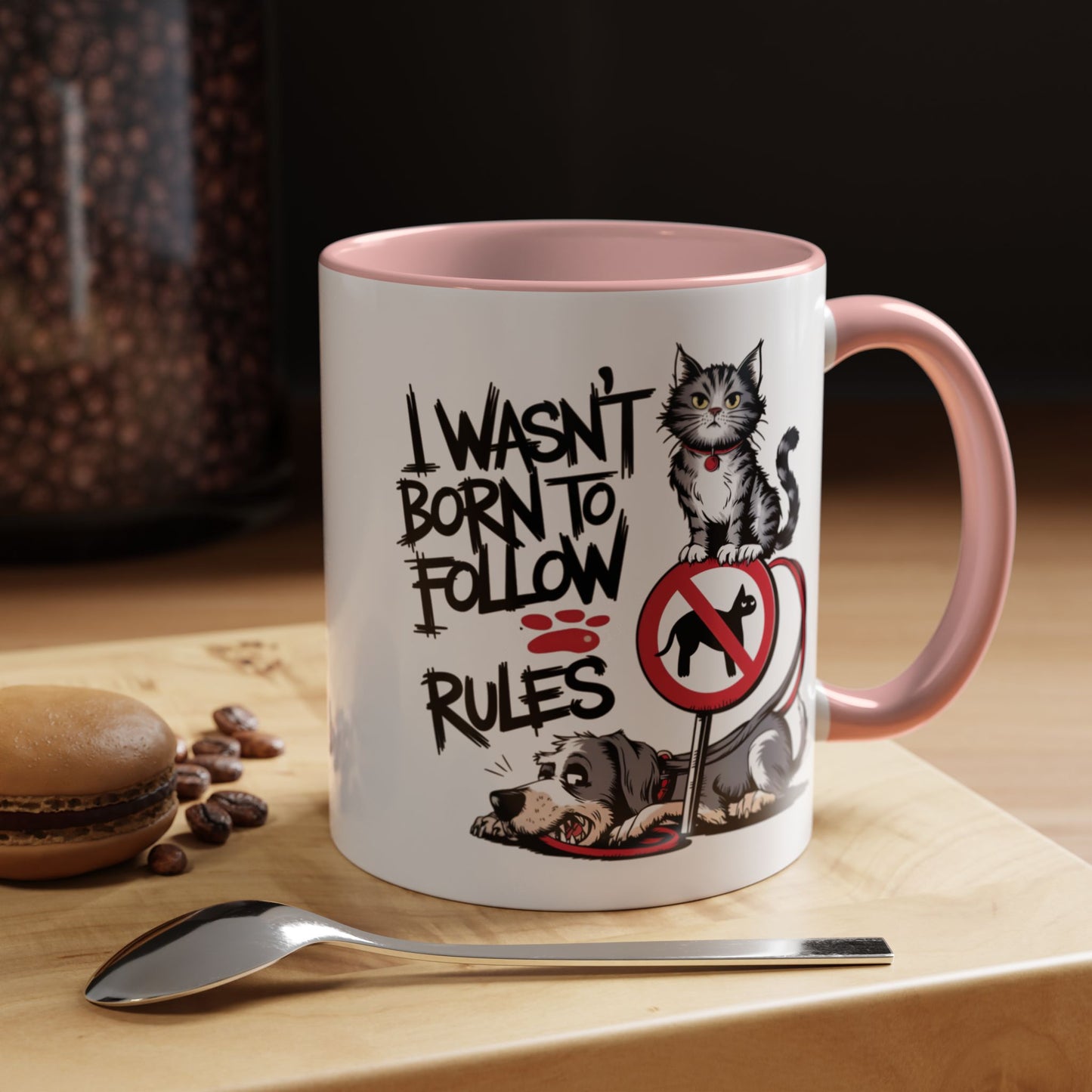 Animal Mug - I Wasn't Born To Follow Rules