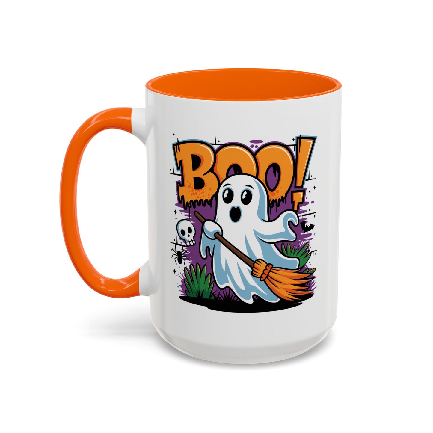 Halloween Mug - Boo! Flying Ghost With Broom