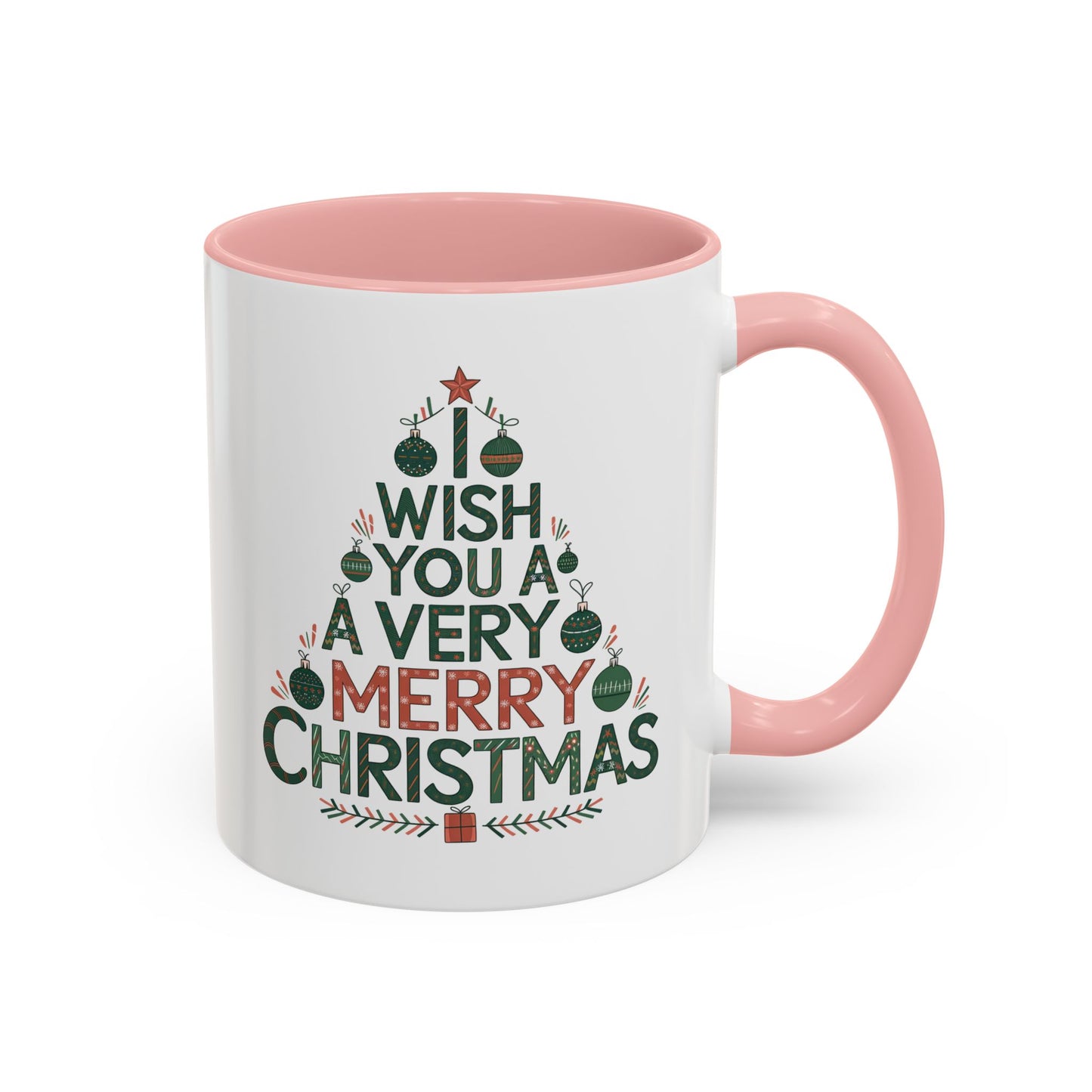 Christmas Mug - I Wish You a Merry Christmas Tree