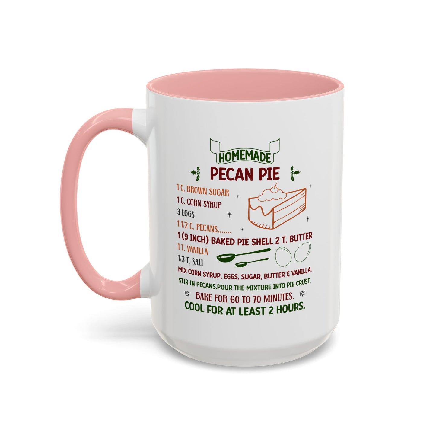 Christmas Mug - Homemade Pecan Pie Recipe