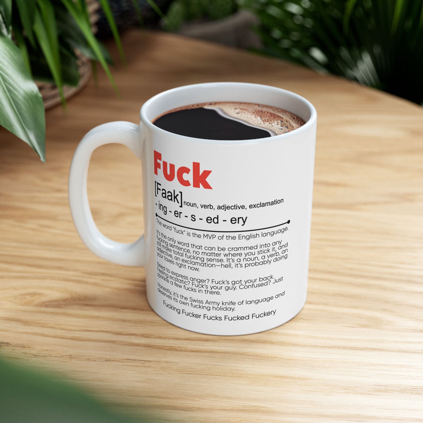 Adult Mug - The Word Fuck