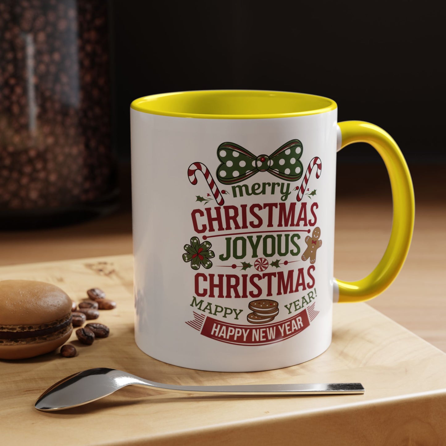 Christmas Mug - Merry Christmas Joyous Christmas Happy New Year