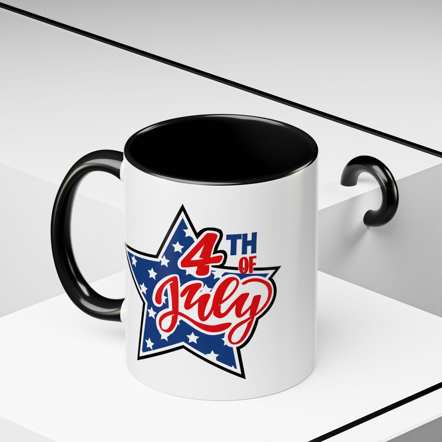 4th of July Mug - 4th of July Star Flag