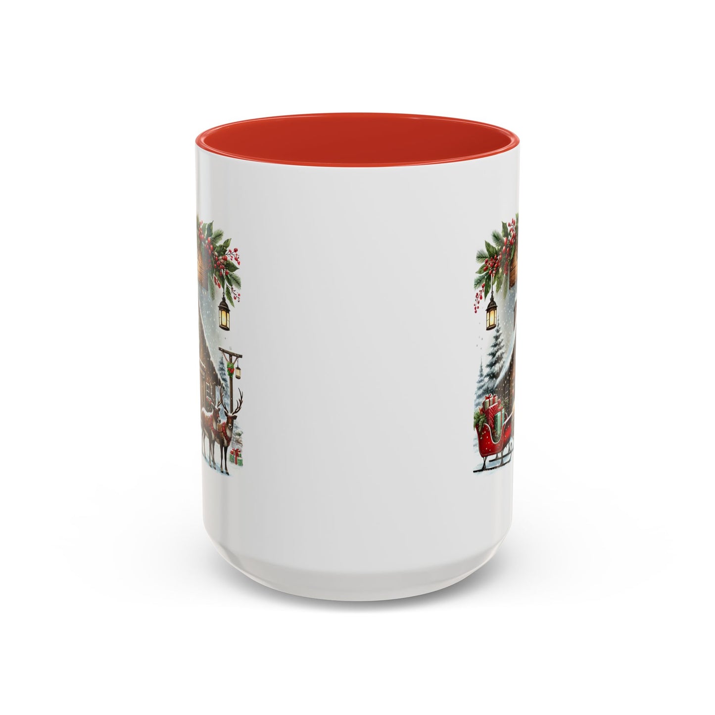 Christmas Mug - Reindeer Barn Sleigh Reindeer