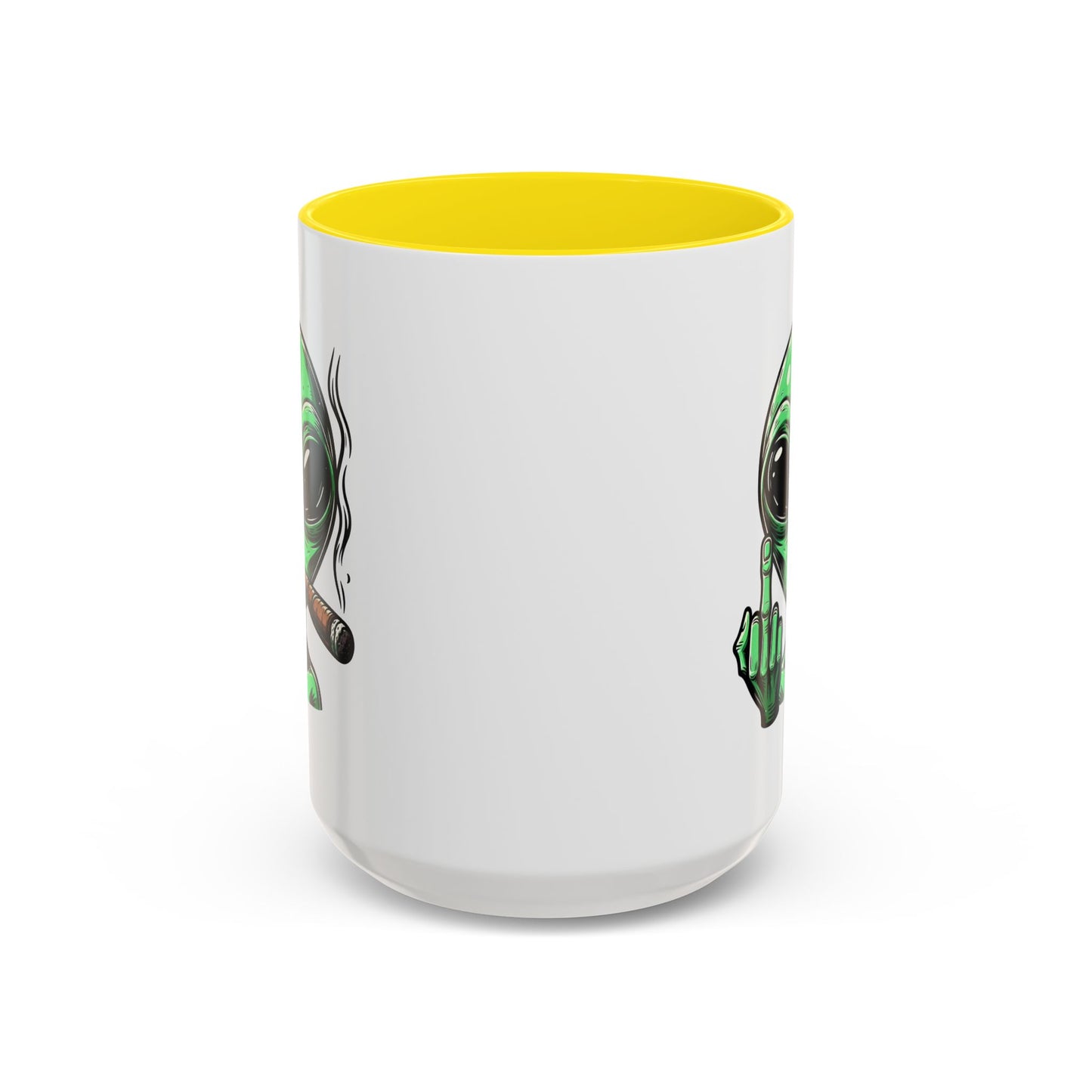 Adult Mug - Green Alien Fuck You Human