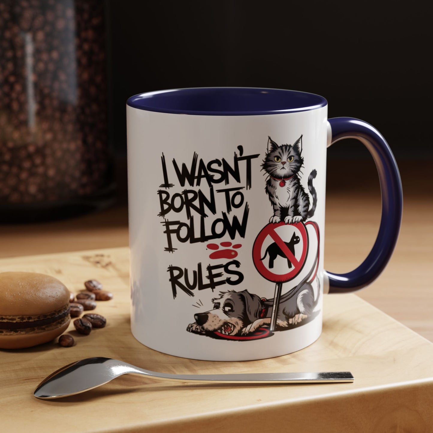 Animal Mug - I Wasn't Born To Follow Rules