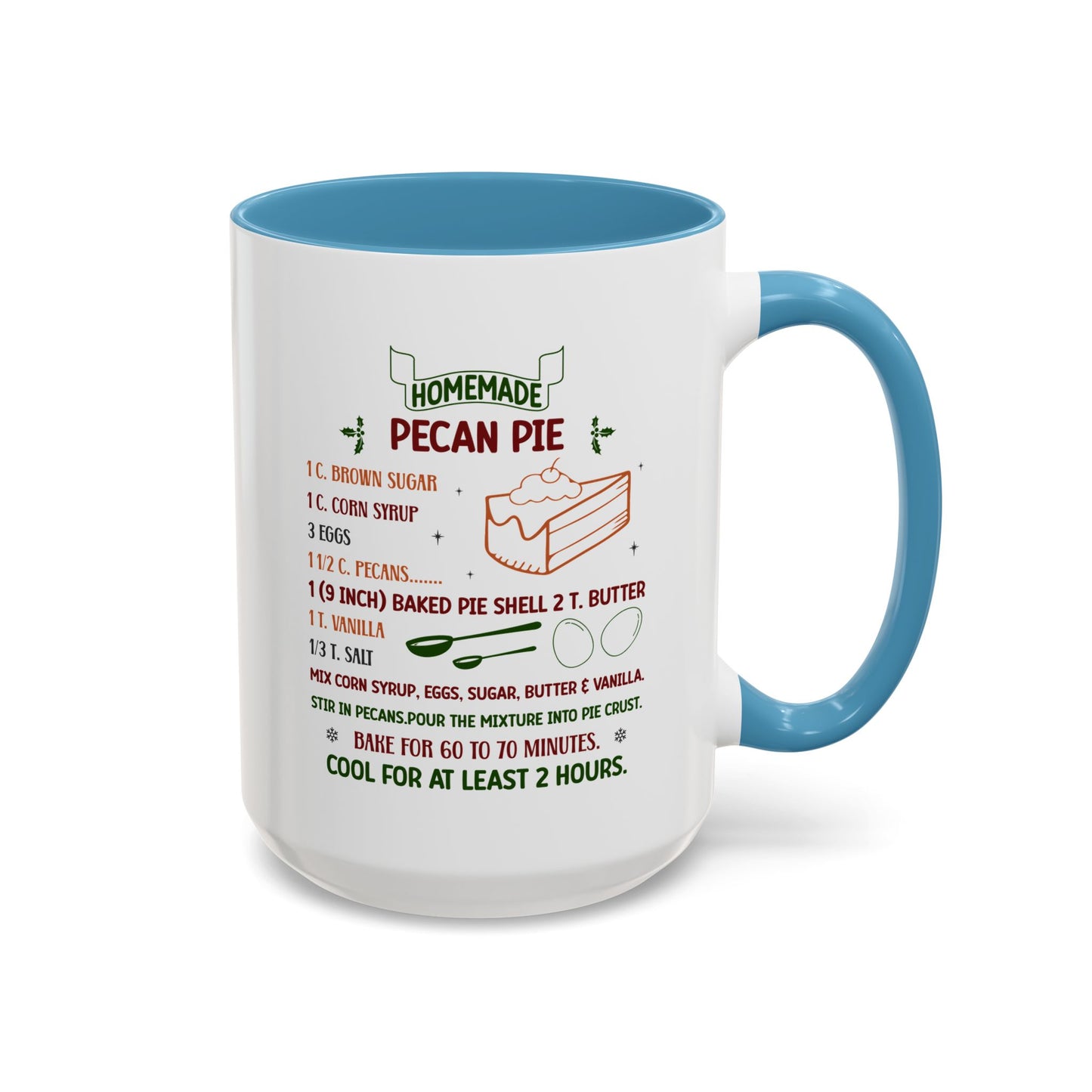 Christmas Mug - Homemade Pecan Pie Recipe