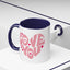 Valentine's Day Mug - Love You Heart Lettering