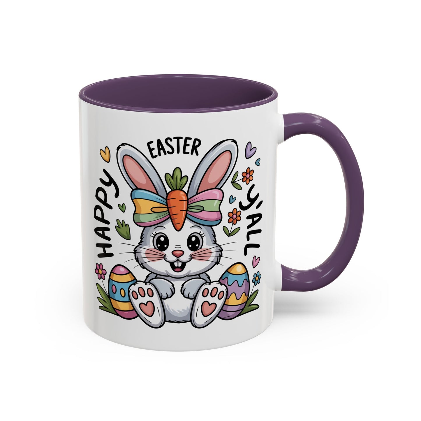 Easter Mug - Happy Easter Y'all Bunny