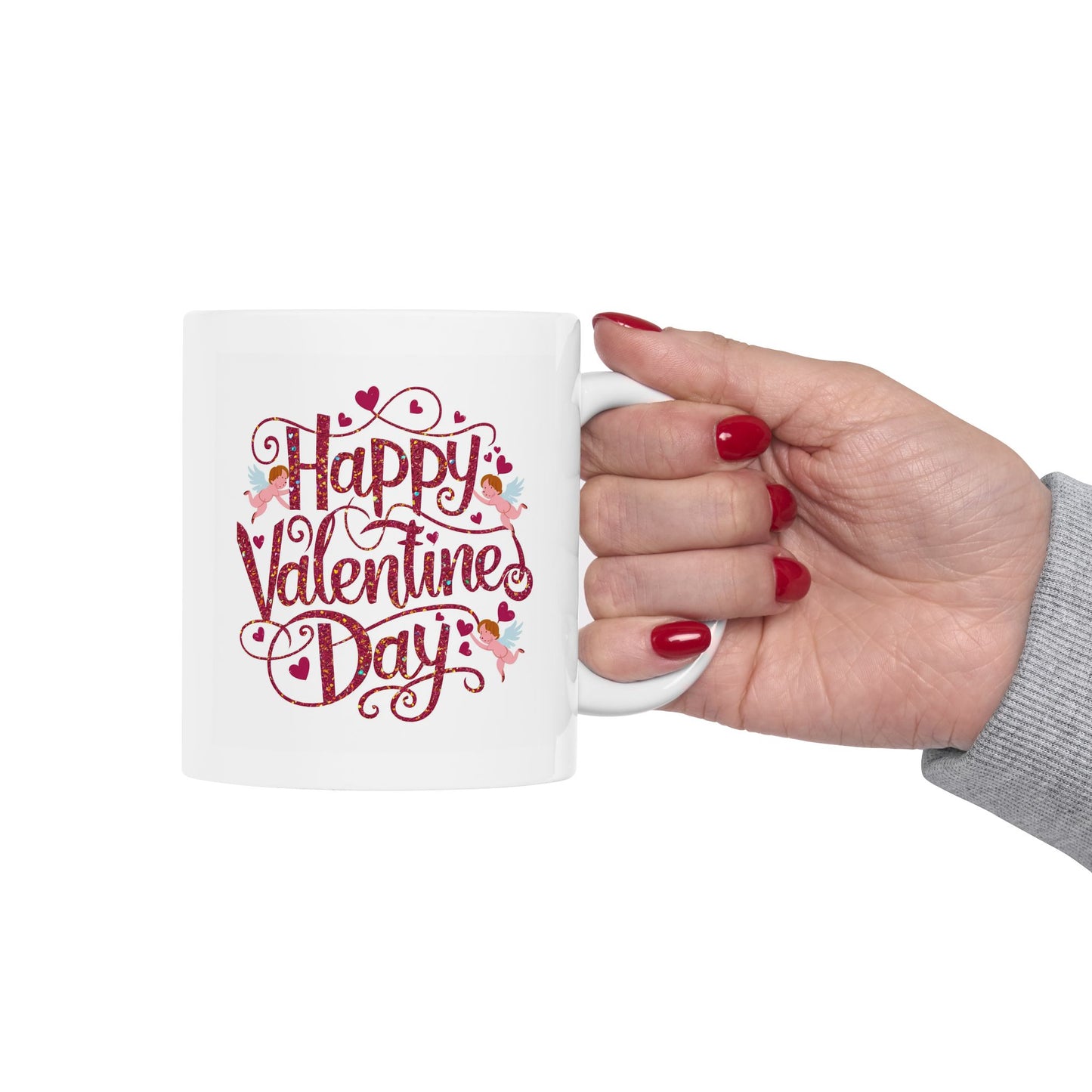 Valentine's Day Mug - Happy Whimsical
