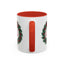Christmas Mug - Merry Christmas Red Text Bow Wreath