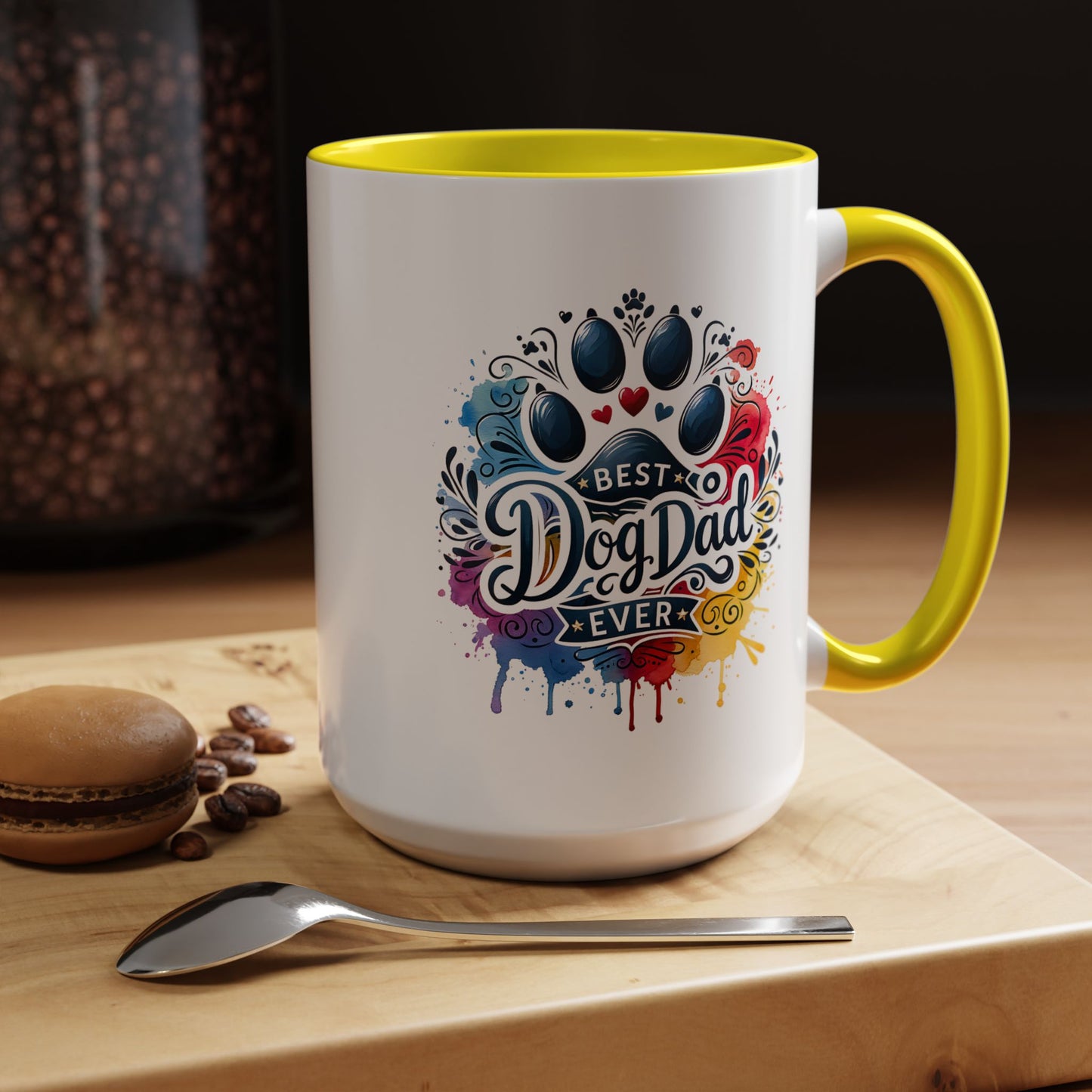 Animal Mug - Best Dog Dad Ever Paw