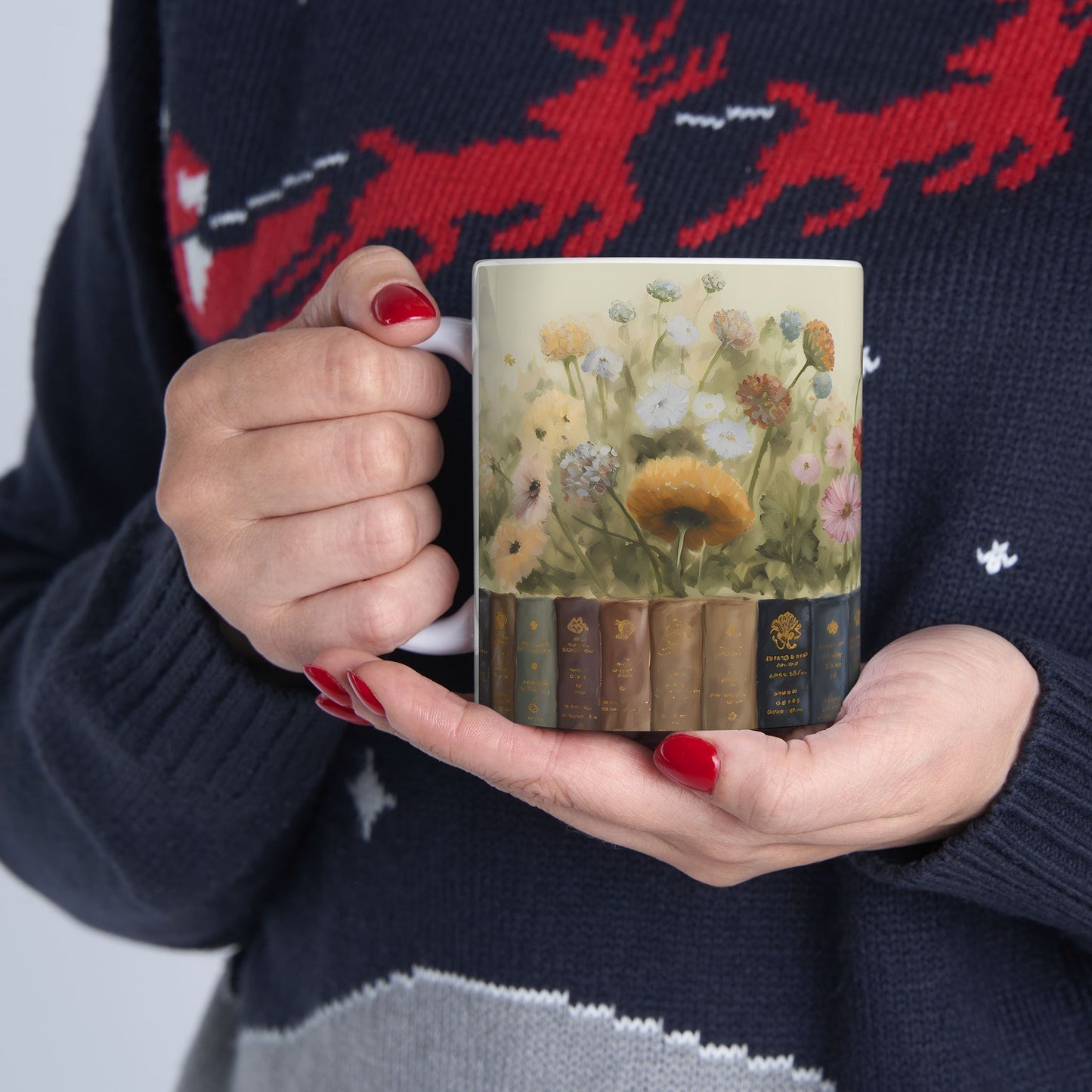 Artistic Mug - Felted Cat 2