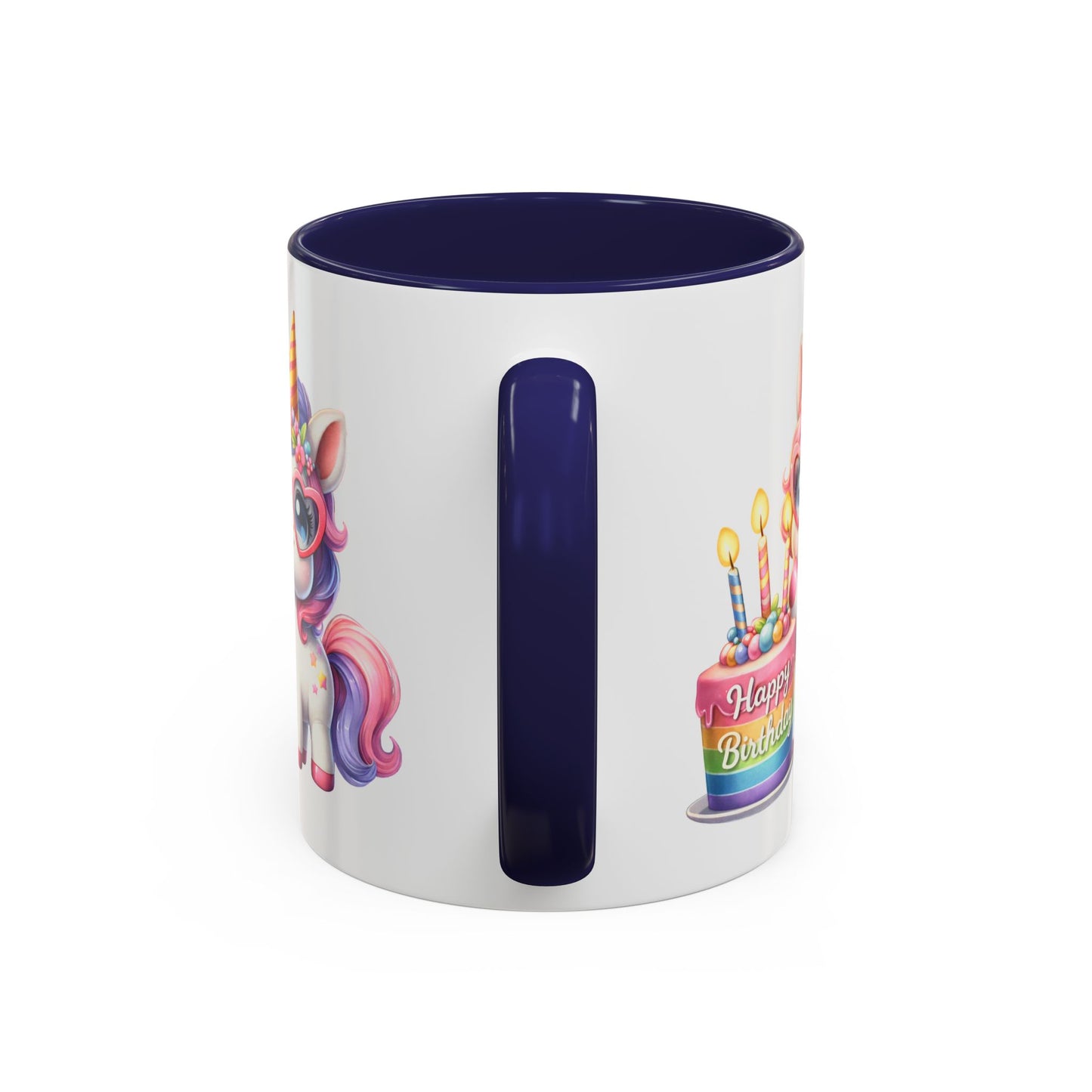Birthday Mug - Unicorn Candles