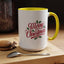 Christmas Mug - Merry Christmas Red Text Mistletoe