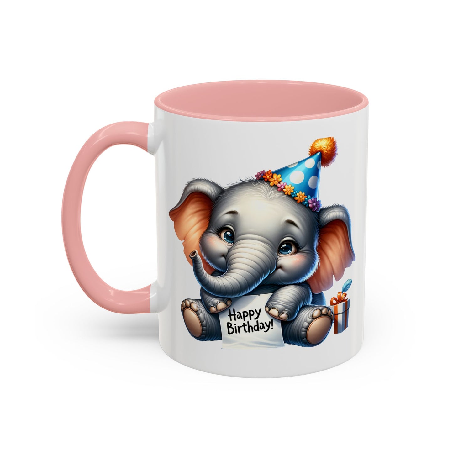 Birthday Mug - Happy Birthday Elephant Clipart