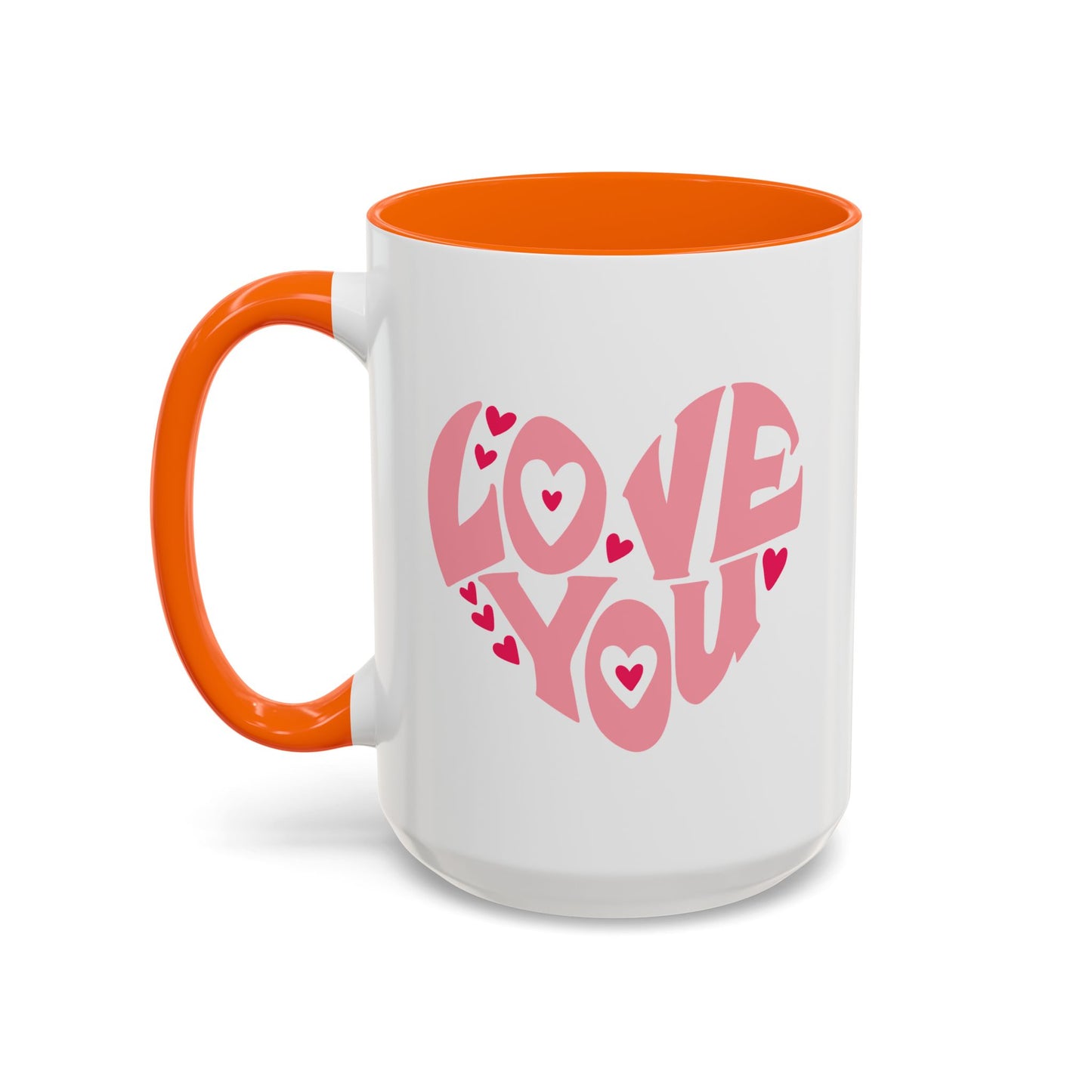 Valentine's Day Mug - Love You Heart Lettering