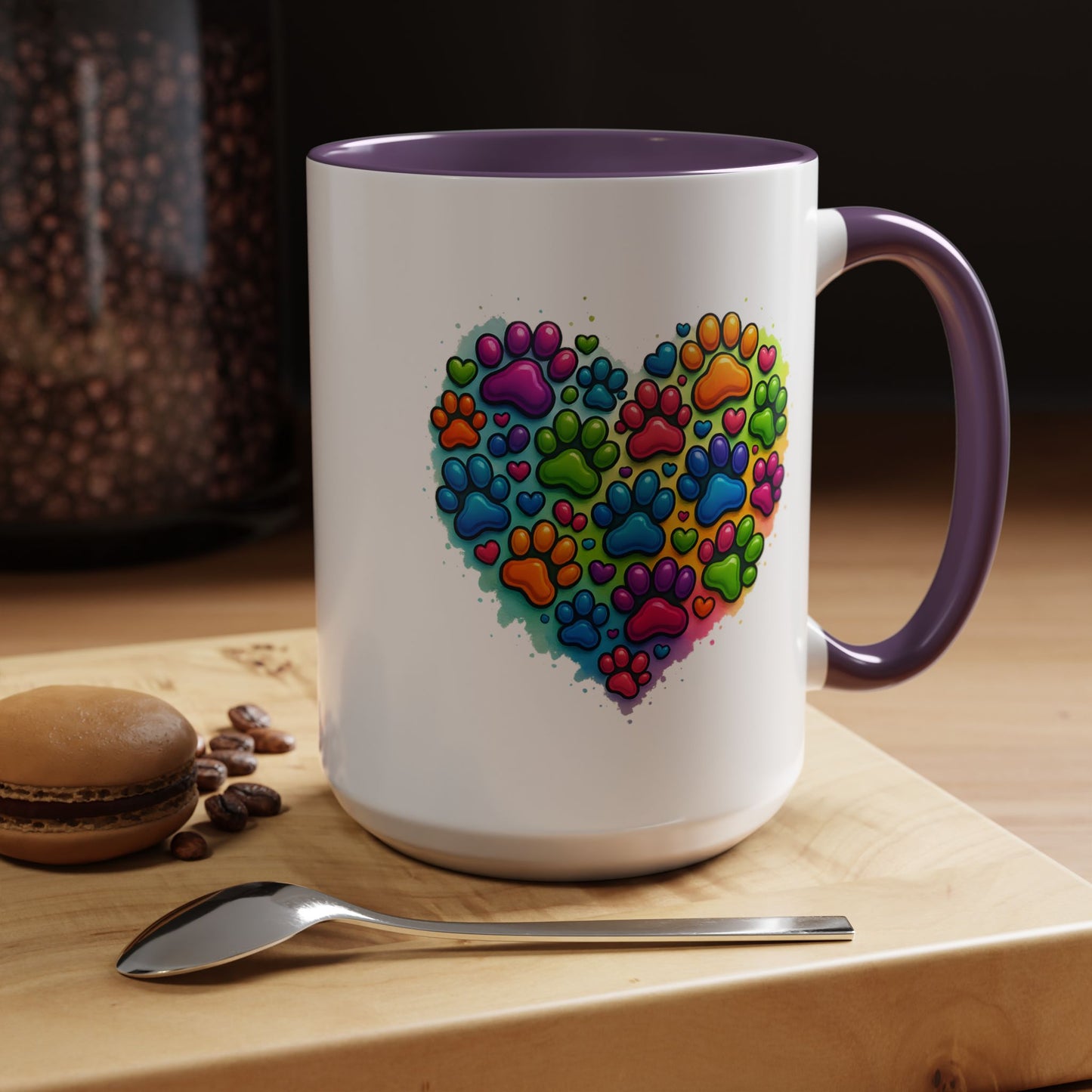 Animal Mug - Dog Paws Heart