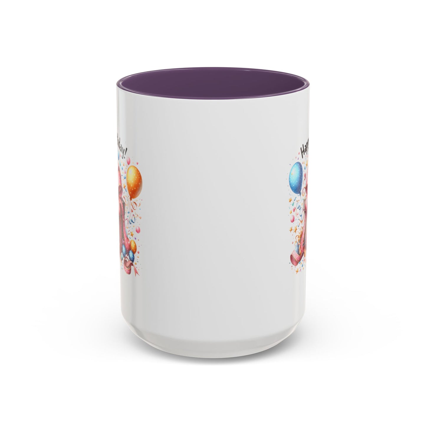 Birthday Mug - Happy Birthday Pink Ribbon Present