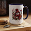 Christmas Mug - Burgundy Snowman