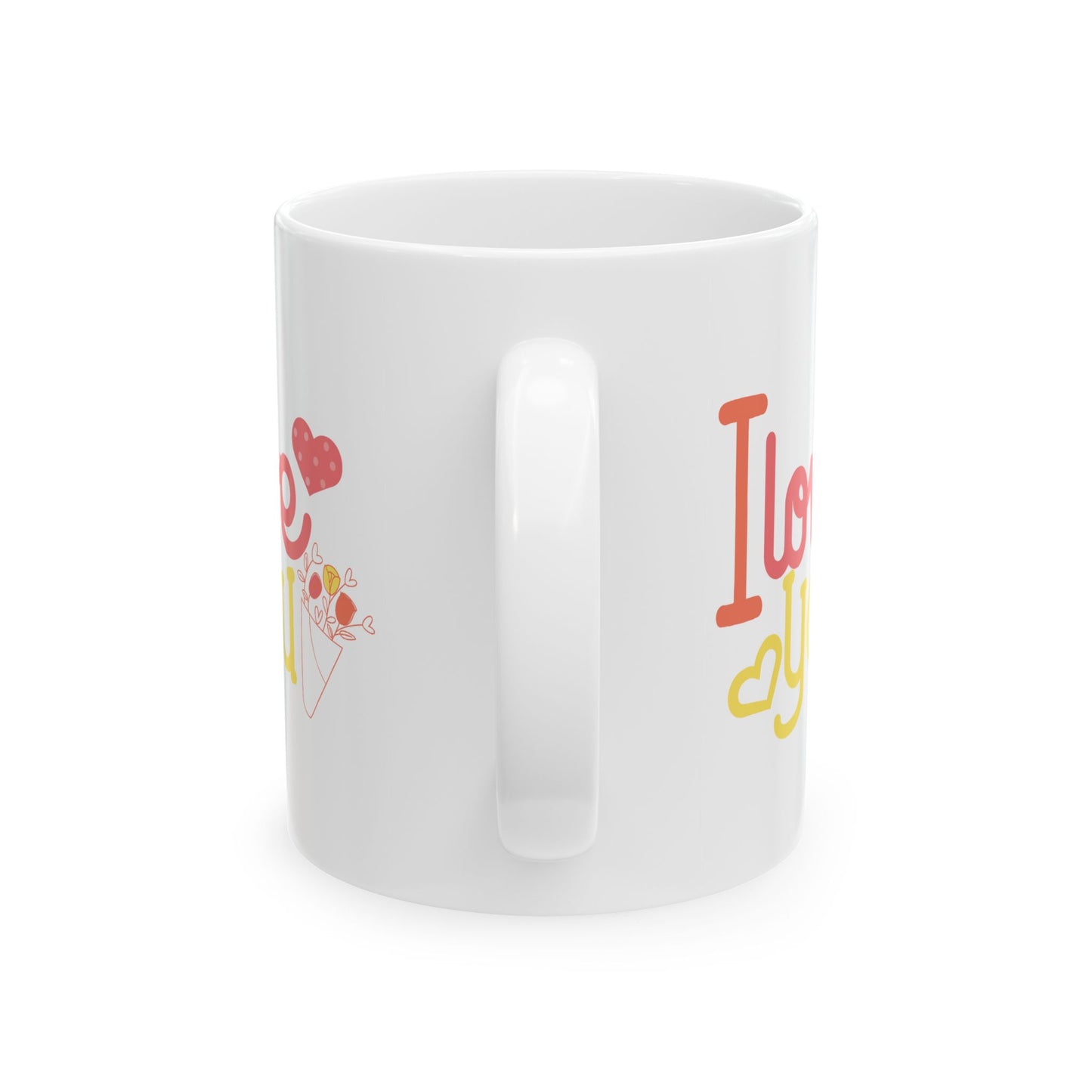 Anniversary Mug - I Love You Flowers