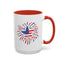 4th of July Mug - Star Flag Fireworks