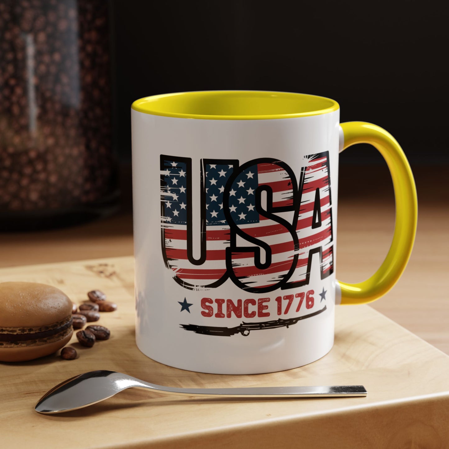 4th of July Mug - USA Since 1776 Gun