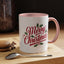 Christmas Mug - Merry Christmas Red Text Mistletoe