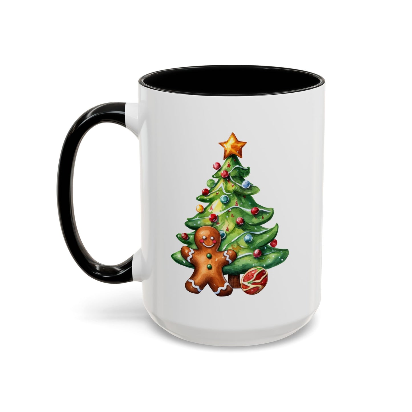 Christmas Mug - Gingerbread Man and Tree