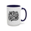 Christmas Mug - Merry Christmas Black Text Mistletoe