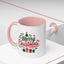 Christmas Mug - Merry Christmas Green & Red Text Tree Snowflakes Presents