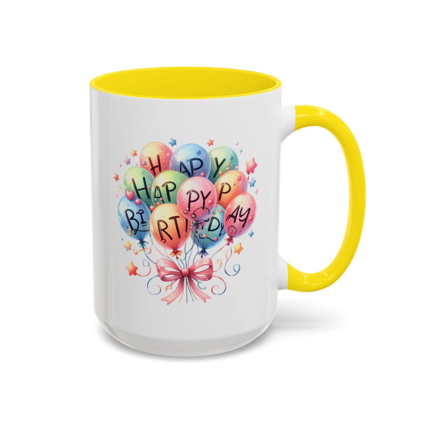 Birthday Mug - Happy Birthday Balloons