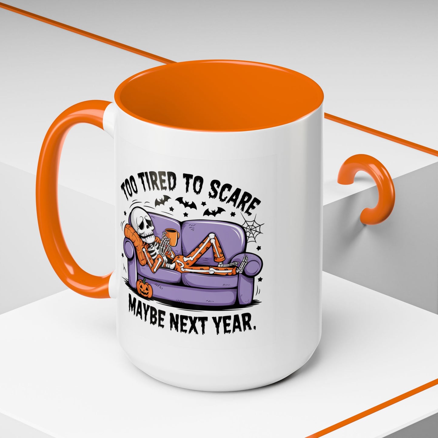 Halloween Mug - Too Tired To Scare