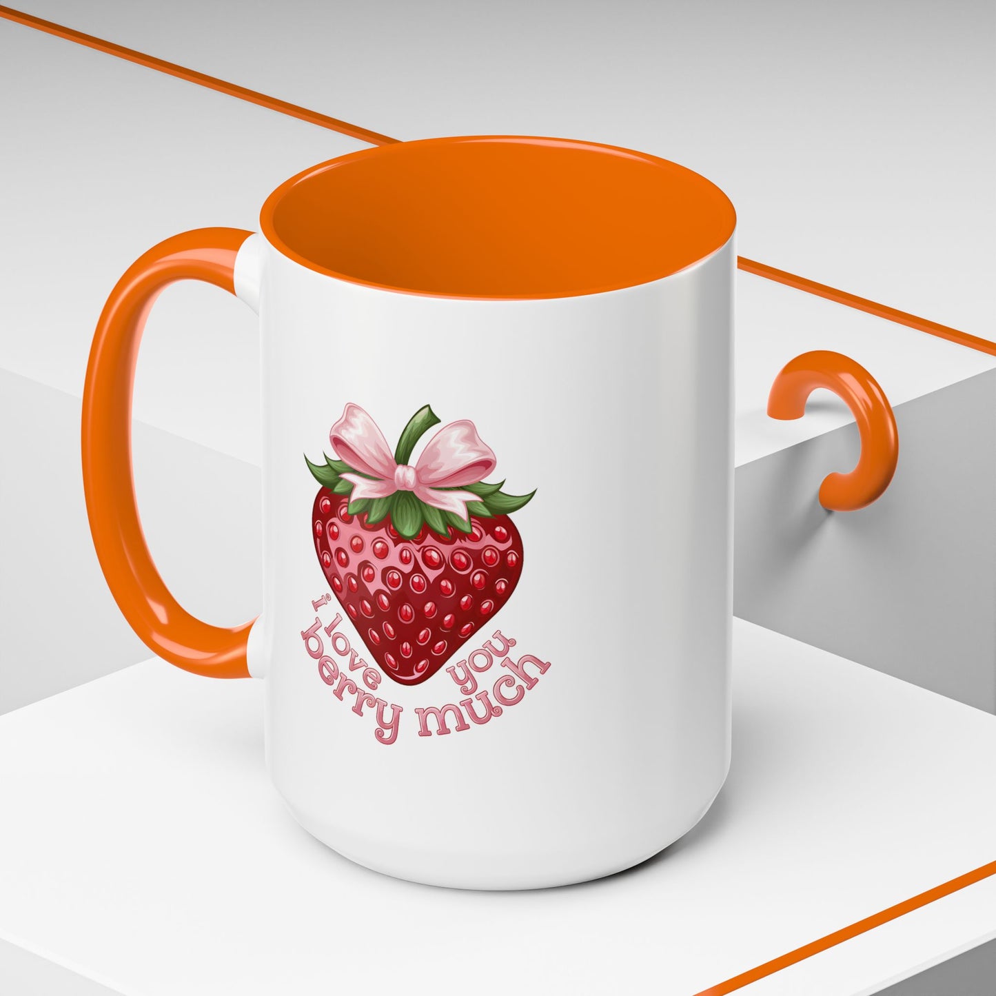 Valentine's Day Mug - I Love You Strawberry