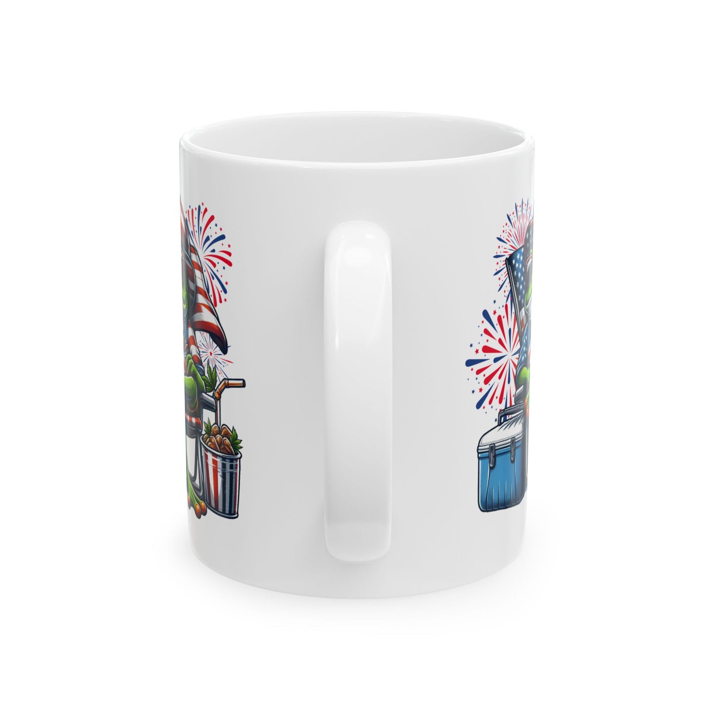 4th of July Mug - Cool Patriotic Frog