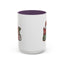Christmas Mug - Merry Christmas Red Green & White Graffiti Hat