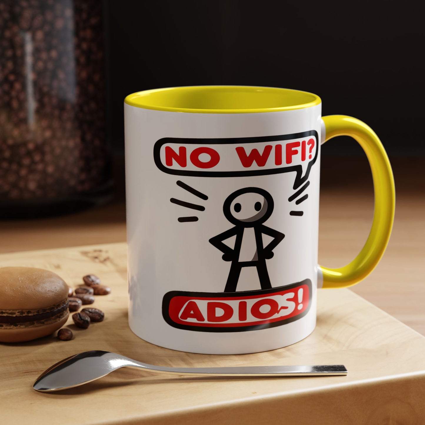 Humor Mug - No Wifi? Adios!
