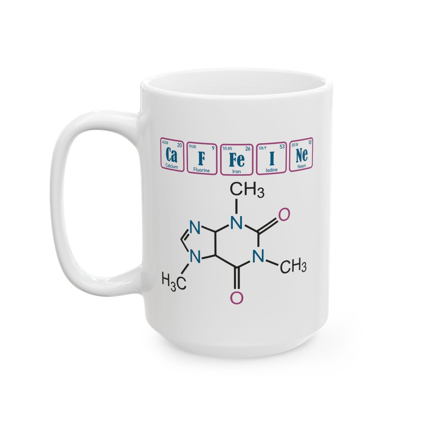 Humor Mug - Caffeine Molecule