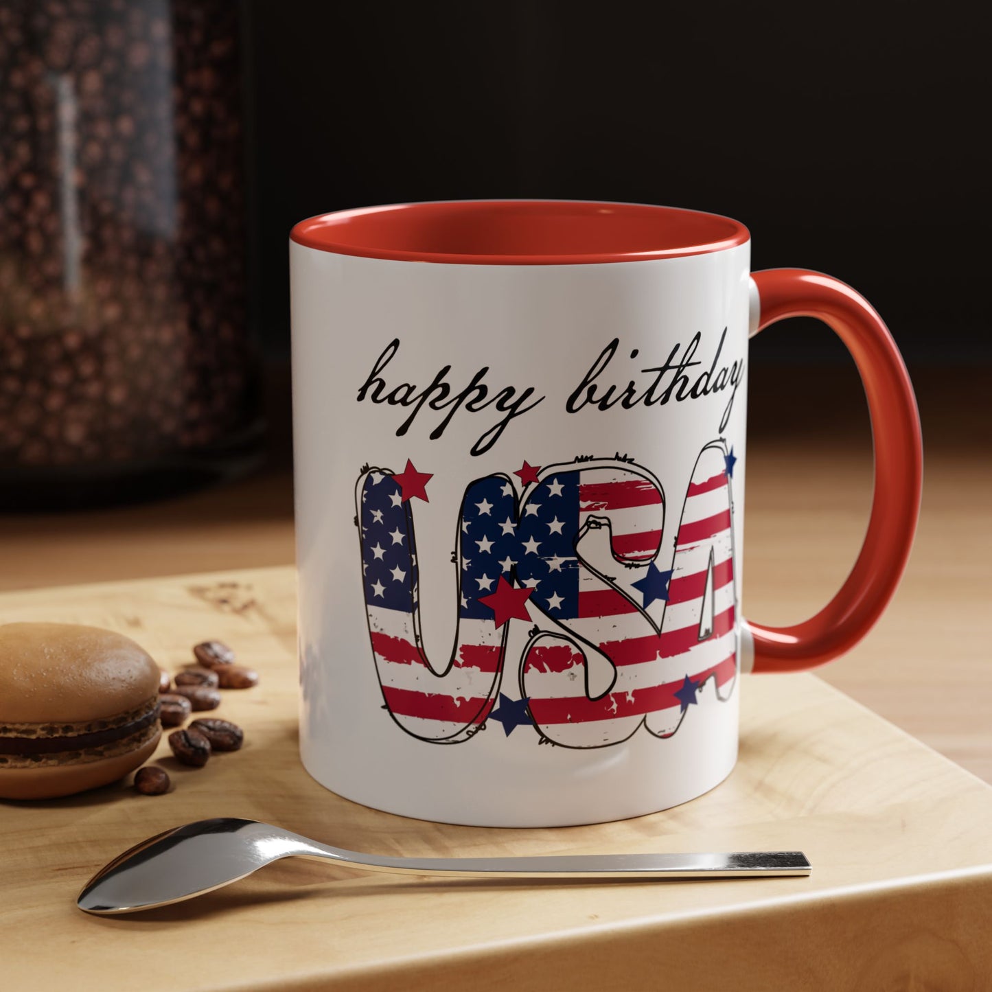 4th of July Mug - Happy Birthday USA