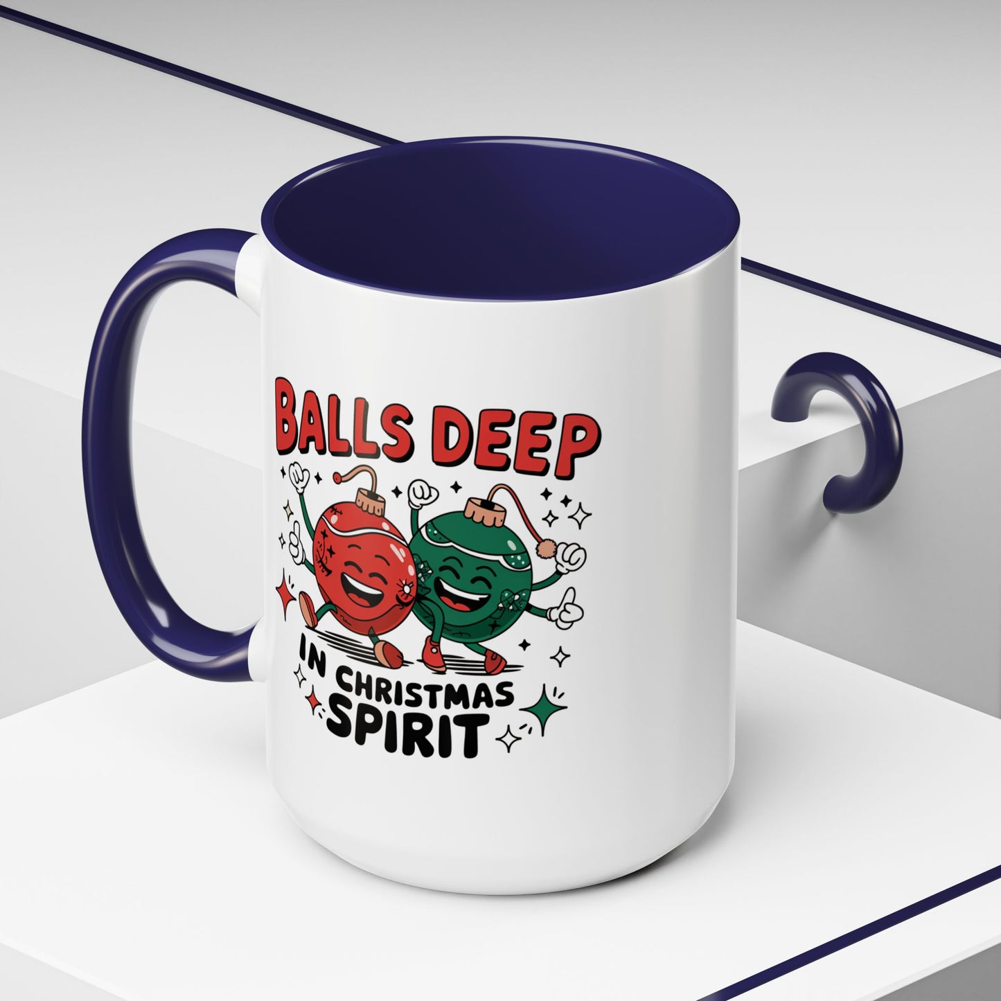Adult Mug - Balls Deep in Christmas Spirit