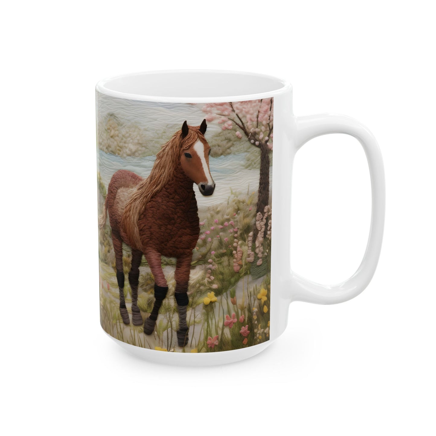 Artistic Mug - Felted Horse