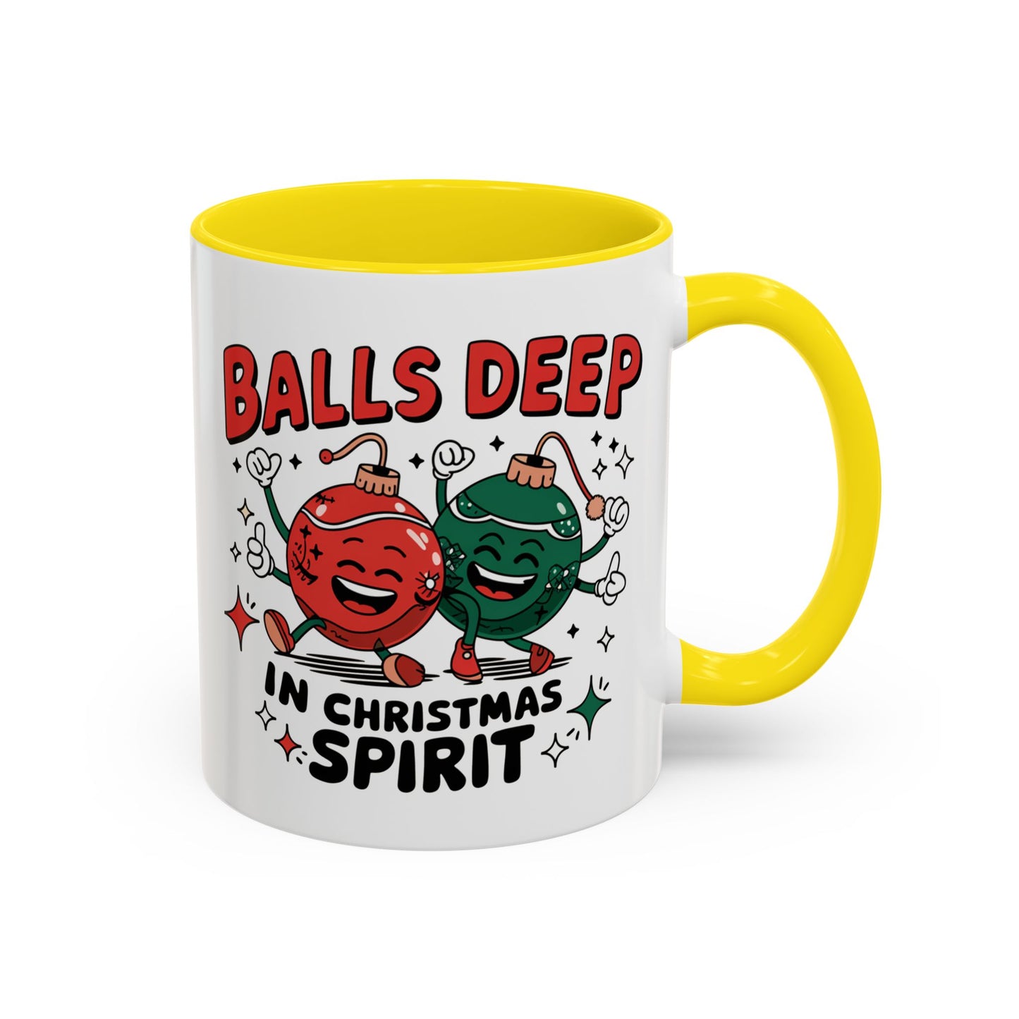 Adult Mug - Balls Deep in Christmas Spirit
