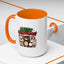 Christmas Mug - Merry Christmas Green & Red Text Cute Animals