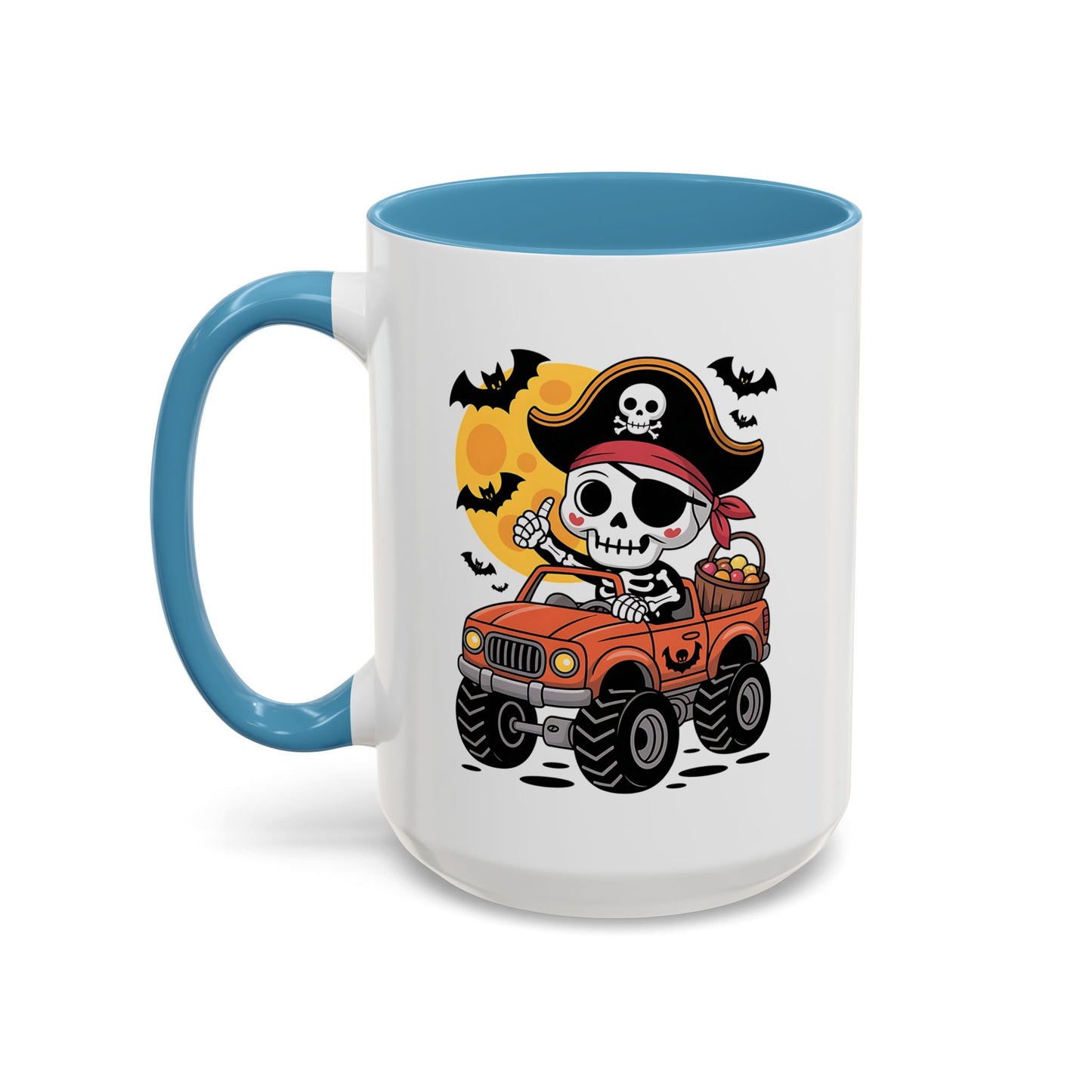 Halloween Mug - Driving Skeleton Pirate