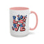 4th of July Mug - Animal Love USA Flag