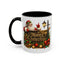 Christmas Mug - Merry Christmas Gold Text Santa Point Ornaments