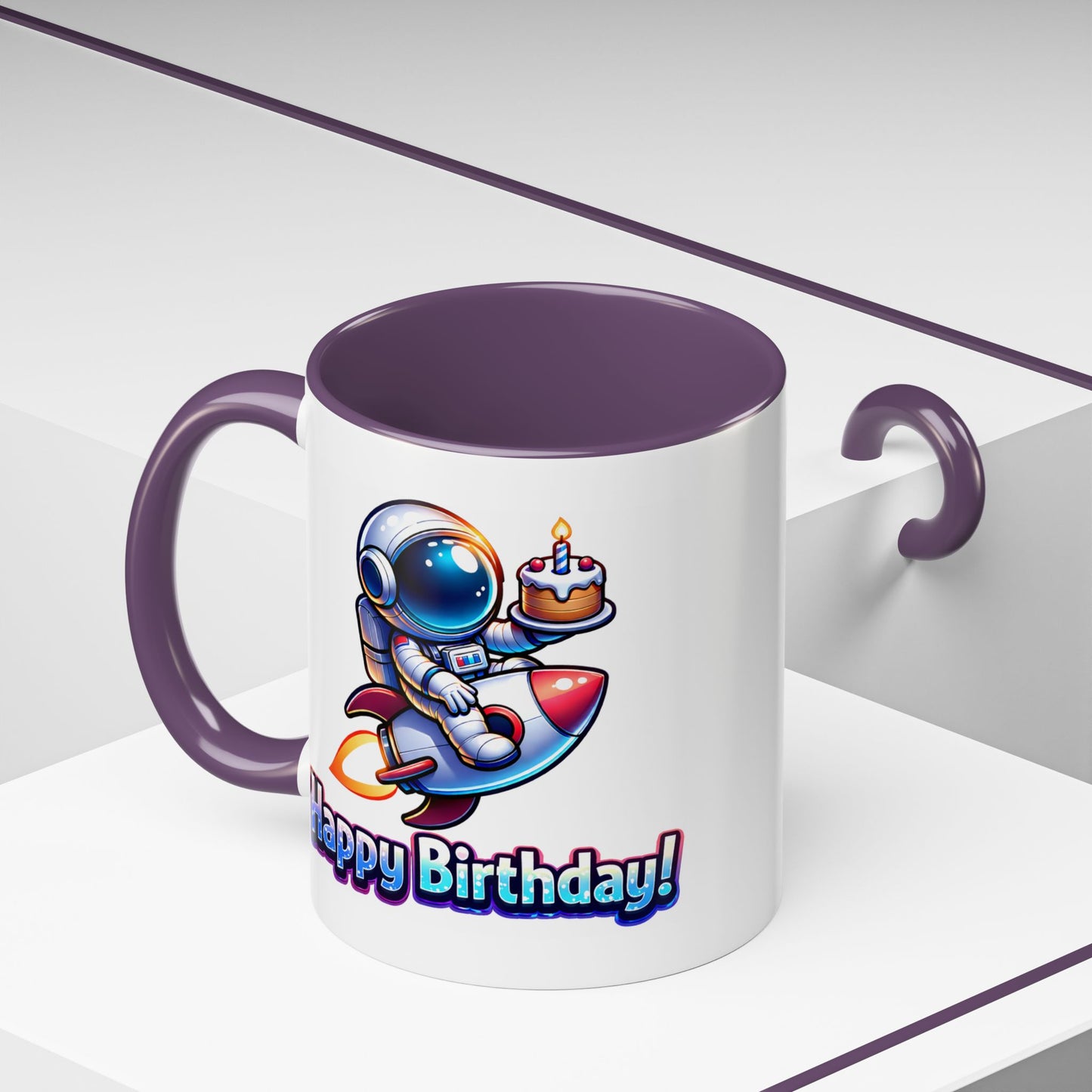 Birthday Mug - Astronaut Rocket